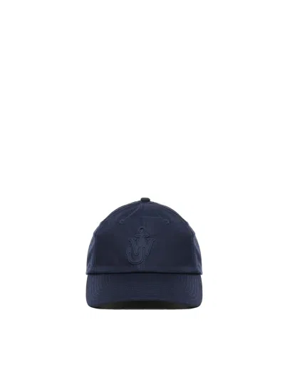JW ANDERSON CANVAS BASEBALL CAP WITH JWA ANCHOR LOGO