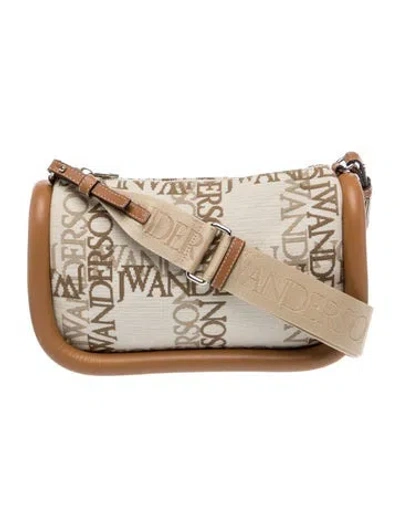 Pre-owned Jw Anderson Canvas Crossbody Bag In Neutral