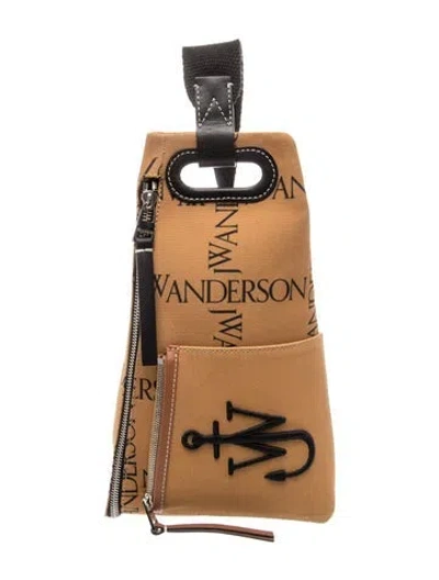 Pre-owned Jw Anderson Canvas Suitcase In Yellow