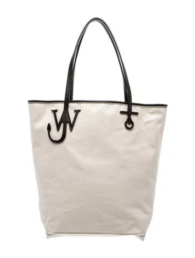 Pre-owned Jw Anderson Canvas Tote W/ Tags In Neutrals