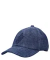 Jw Anderson Anchor-logo Denim Baseball Cap In Blue
