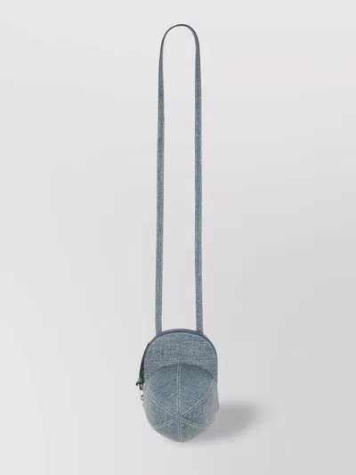Jw Anderson "cap" Denim Texture Shoulder Bag