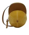 Jw Anderson Baseball Cap Motif Zipped Shoulder Bag In Brown