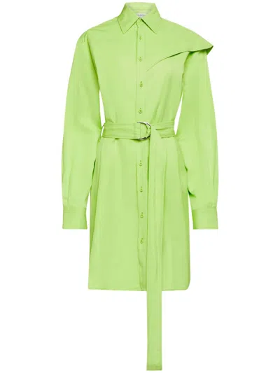 JW ANDERSON CAPE-INSERT SHIRT DRESS