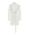 Jw Anderson Cape Shoulder Shirt Dress In White