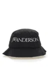 Jw Anderson Logo-embroidered Tonal-stitching Bucket Hat