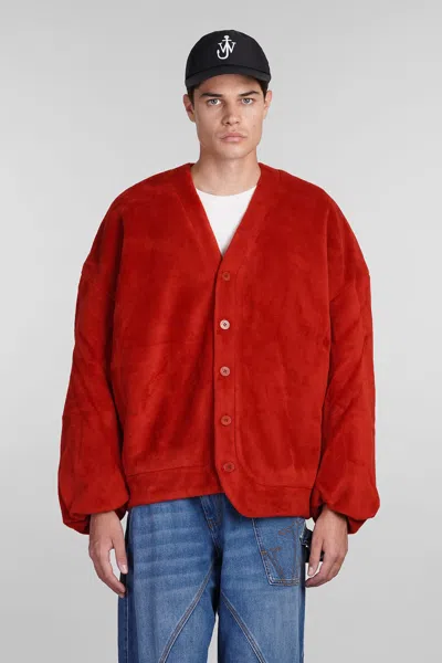 Jw Anderson Cardigan In Red Polyester