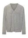 Jw Anderson Cardigan With Zip J.w Anderson In Gray