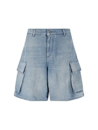 JW ANDERSON CARGO BERMUDA SHORTS - LIGHT BLUE
