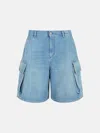 Jw Anderson 'cargo' Bermuda Shorts In Light Blue Denim In Light Blue