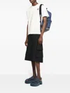 Jw Anderson Cargo Denim Shorts In Black