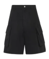 Jw Anderson Cargo Denim Shorts In Black