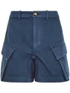 Jw Anderson Cargo Twill Shorts In Blue
