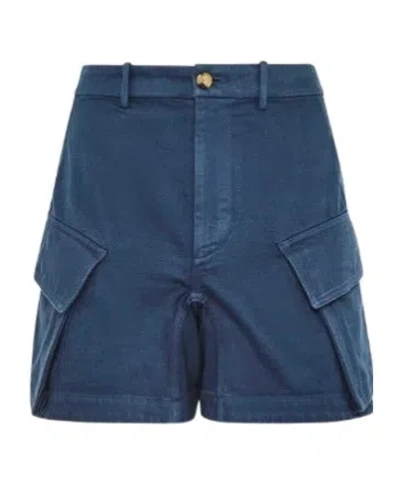 JW ANDERSON JW ANDERSON HIGH-WAISTED CARGO TWILL SHORTS
