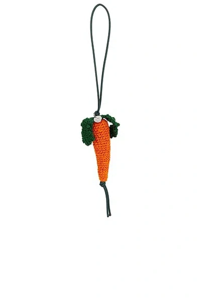 Jw Anderson Carrot Charm In Gold