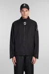 JW ANDERSON CASUAL JACKET IN BLACK POLYESTER