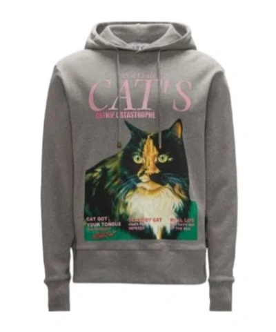 JW ANDERSON JW ANDERSON CAT PRINTED HOODIE
