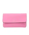 Jw Anderson Logo Printed Foldover Top Shoulder Bag In Pink