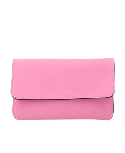 JW ANDERSON JW ANDERSON LOGO PRINTED FOLDOVER TOP SHOULDER BAG