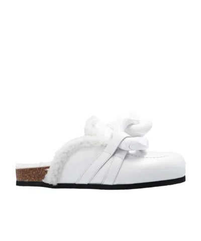 Jw Anderson Chain Details Muller Slippers In White