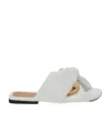 Jw Anderson Twist Detailed Open Toe Sandals In White
