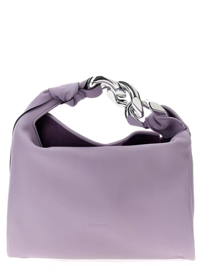 Jw Anderson Chain Hobo Small Shoulder Bag In Lilac