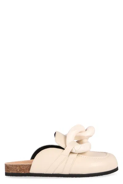 JW ANDERSON CHAIN LEATHER MULES