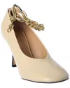 Jw Anderson Chain Leather Pump In Brown