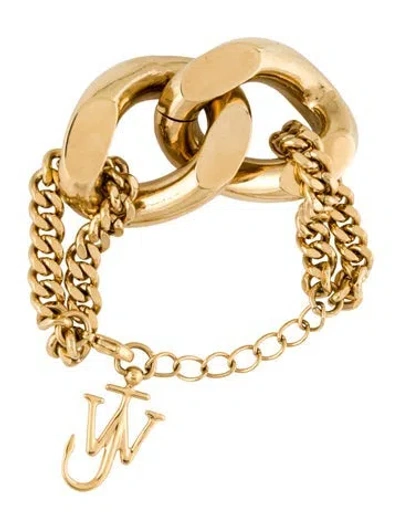 Pre-owned Jw Anderson Chain Link Bracelet, 6" In Multi
