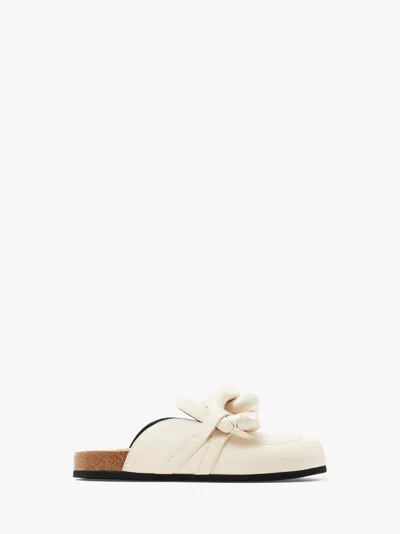 JW ANDERSON CHAIN LOAFER LEATHER MULES