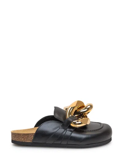 Jw Anderson Chain Loafer In Nero