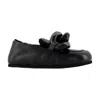Jw Anderson Closed Back Leather Chain Loafers In Black