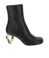 Jw Anderson Women's Ankle Boots - J.w. Anderson - In Black Leather In Black