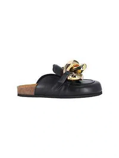 Pre-owned Jw Anderson J.w. Anderson Chain Mules In Black