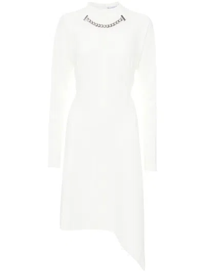 JW ANDERSON CHAIN-NECK ASYMMETRIC-HEM DRESS