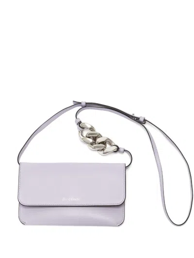 Jw Anderson Chain Phone Pouch In Purple