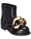 Jw Anderson Chain Rubber Boot In Black
