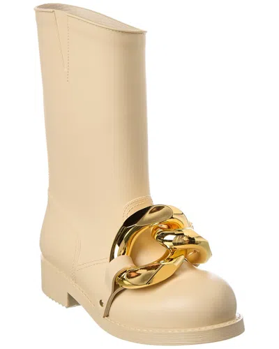 Jw Anderson Chain Rubber Boot In Brown