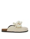 Jw Anderson Loafer With Chain In White
