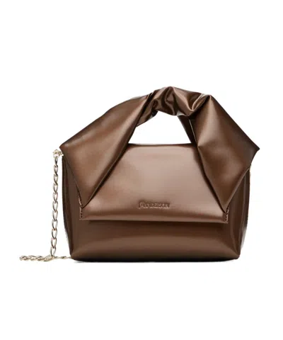 Jw Anderson Chain Shoulder Bag In Brown