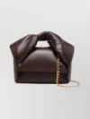 Jw Anderson Chocolate Nappa Leather Medium Twister Handbag In Brown