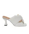 Jw Anderson J.w. Anderson Chain Twist Leather Mules In White