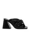 Jw Anderson Chain Twist High-heeled Sandals In Black