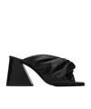 Jw Anderson Chain Twist Open Toe High Heeled Sandals In Black