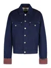Jw Anderson Blue Cotton Jacket In Blue