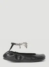 Jw Anderson Charm Ballerina Shoes In Black