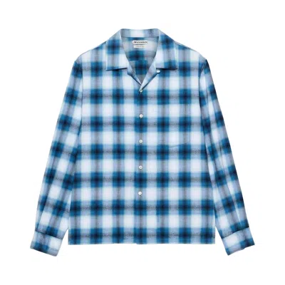 Pre-owned Jw Anderson Check Shirt 'airforce Blue' | Men's Size M