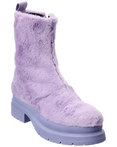 Jw Anderson J.w. Anderson Ecofur Ankle Boot Shoes In Purple