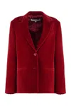 Jw Anderson Velvet Blazer In Red