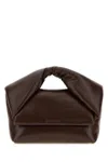 Jw Anderson Chocolate Nappa Leather Medium Twister Handbag In Brown